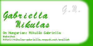 gabriella mikulas business card