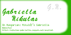 gabriella mikulas business card